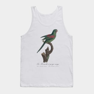 La Perruche a Gorge Rouge Parakeet - Jacques Barraband 19th century Illustration Tank Top